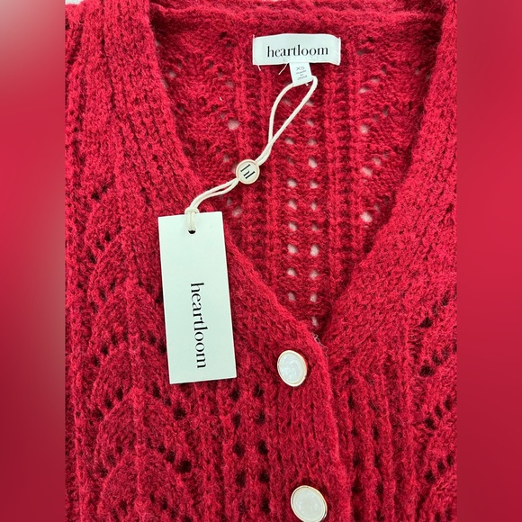 Heartloom Red Knit Cardigan - Picture 6 of 11